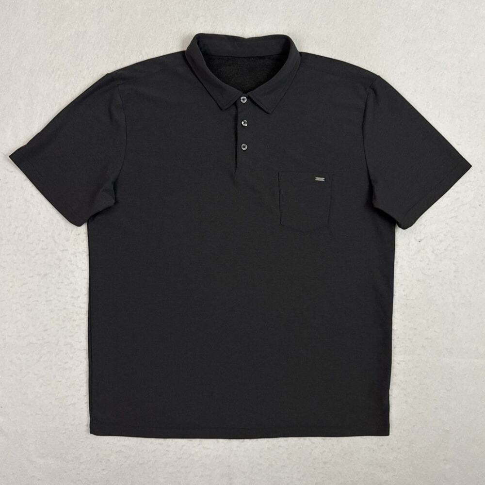 Vuori Ace Polo Shirt Men’s XL Charcoal Gray Performance Golf Stretch Pocket